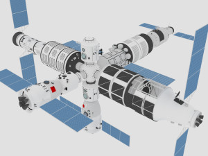 space station 3Dモデル