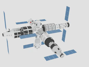 空间站 3D 模型