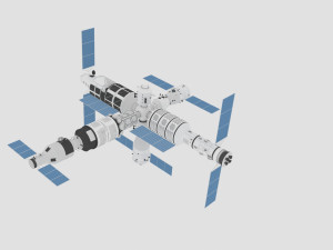 space station 3D Model