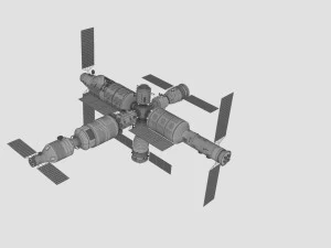 空间站 3D 模型