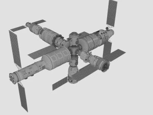 空间站 3D 模型