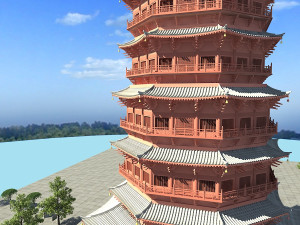 wooden tower 3D Model