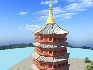 wooden tower 3D Model