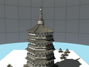 wooden tower 3D Model