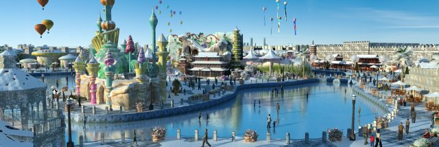 amusement park 3D Model .c4d .max .obj .3ds .fbx .stl .blend 
