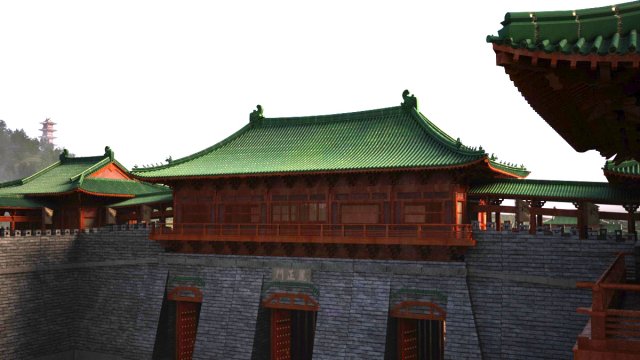 southern song imperial city 3D Модель .c4d .max .obj .3ds .fbx .stl .blend 