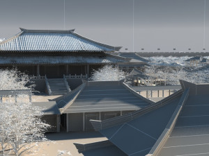 ancient palace 3D मॉडल