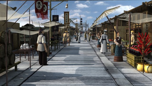 ancient street 3D Model .c4d .max .obj .3ds .fbx .stl .blend 