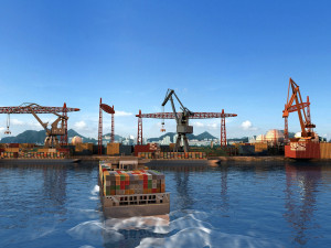 terminal container Model 3D