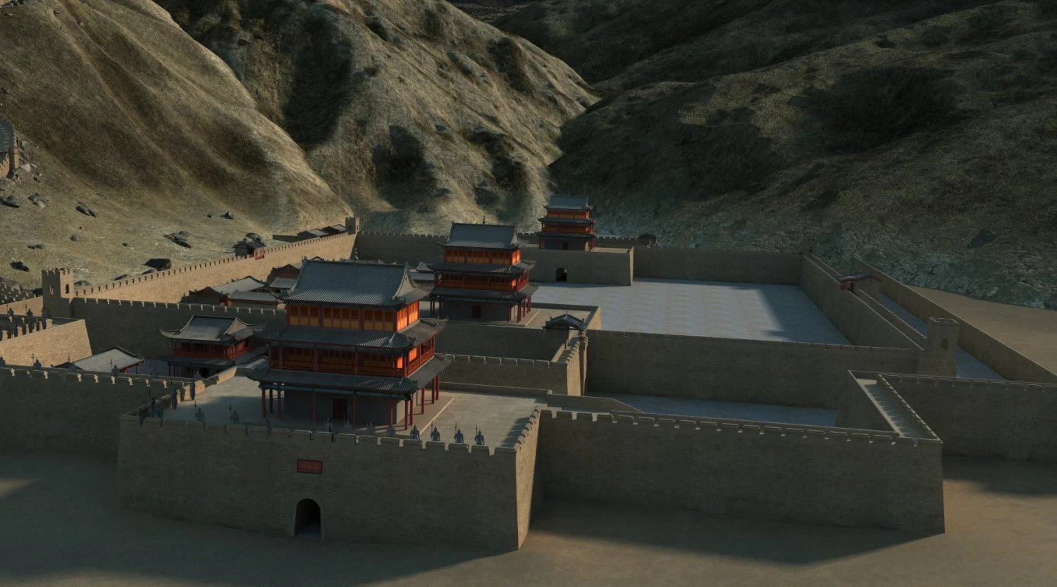 jiayuguan 3D Model .c4d .max .obj .3ds .fbx .stl .blend 