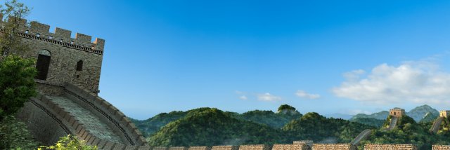 great wall 3D Modell .c4d .max .obj .3ds .fbx .stl .blend 