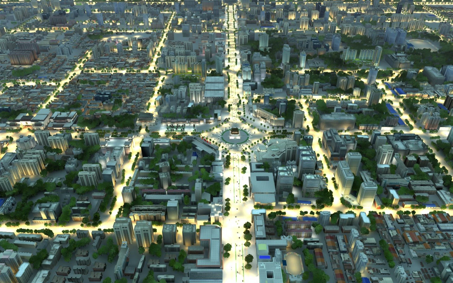 xian night view 3D Model .c4d .max .obj .3ds .fbx .stl .blend 