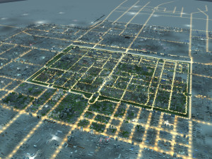 xian night view 3D Модель