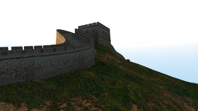 great wall 3D 模型 .c4d .max .obj .3ds .fbx .stl .blend 