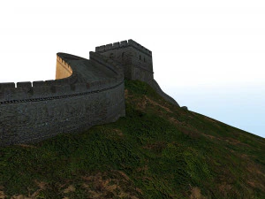 tembok besar Model 3D