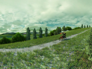 mountain road Modelo 3D