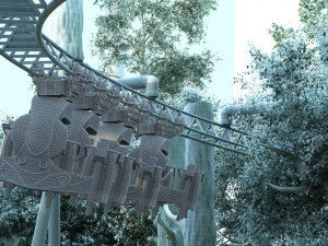 roller coaster 3D Model