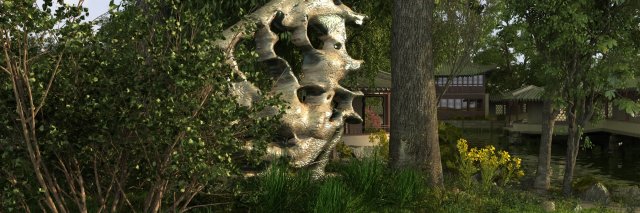 garden Model 3D .c4d .max .obj .3ds .fbx .stl .blend 