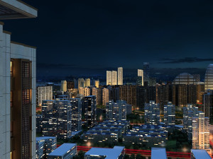 city building 3D मॉडल
