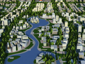 city building 3D मॉडल