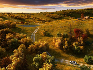 suburban fall 3D Model
