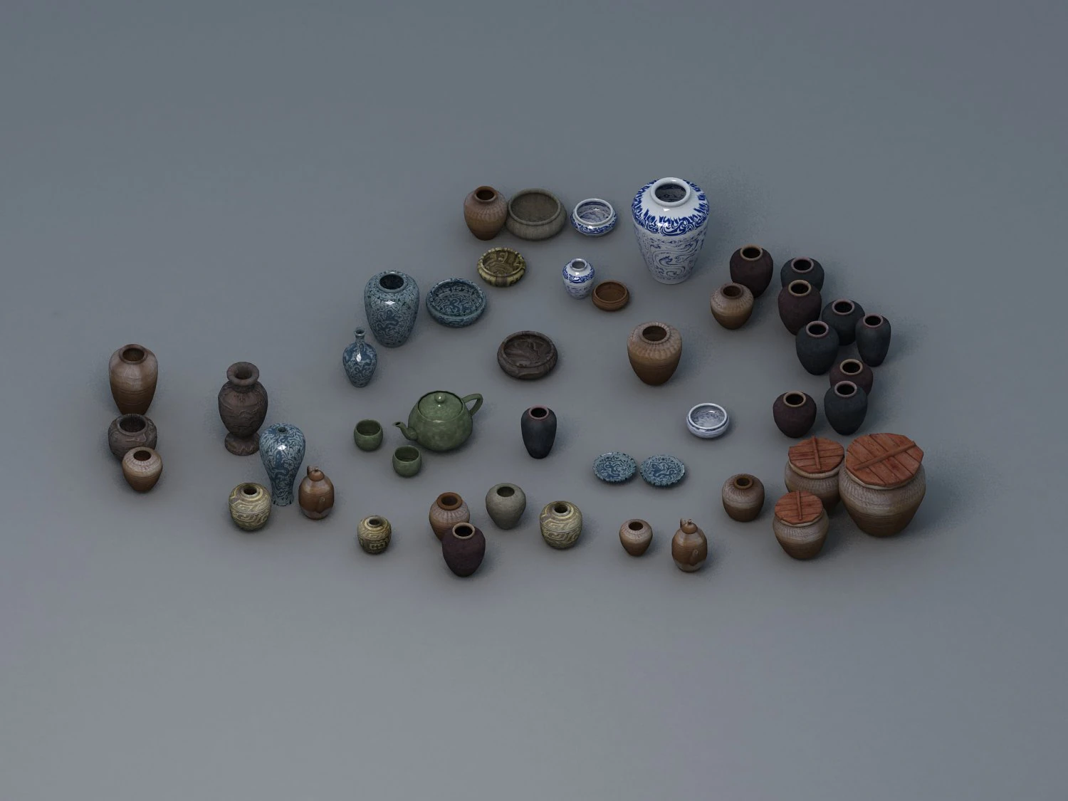 porcelain 3D Model .c4d .max .obj .3ds .fbx .stl .blend 