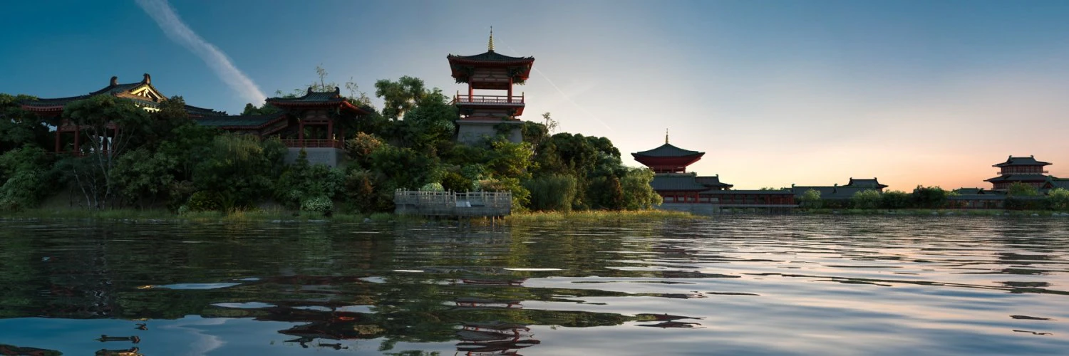 xian taijiu pool 3D Model .c4d .max .obj .3ds .fbx .stl .blend 