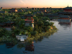 xian taijiu pool 3D Model