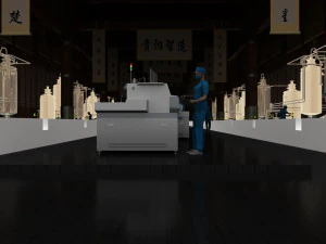 oficina farmac&ecirc;utica Modelo 3D