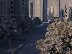 city building 3D मॉडल