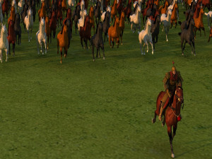 horse group Modèle 3D