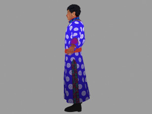 mongolian man 3D Model
