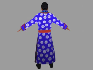 mongolian man 3D Model