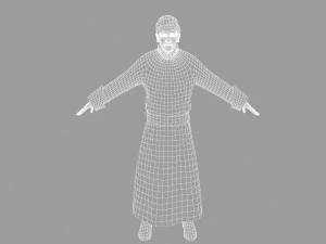 mongolian man 3D Model