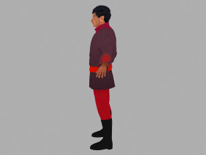 mongolian man Modèle 3D