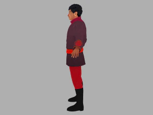 mongolian man 3D Model