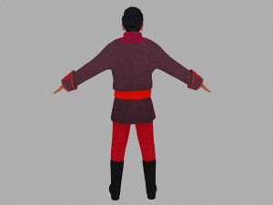 mongolian man Modèle 3D