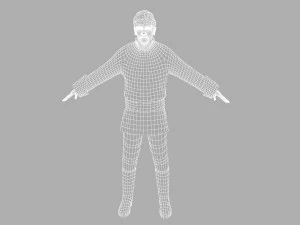 mongolian man 3D Model