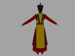 mongolian woman 3D Model