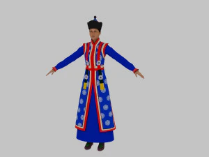mongolian woman 3D Model