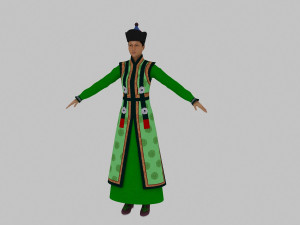 mongolian woman 3D Model