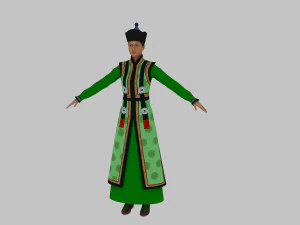mongolian woman 3D Model