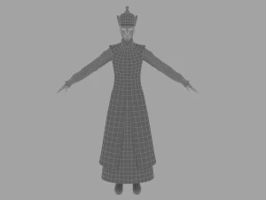mongolian woman 3D Model