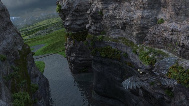 valley 3D-Modell .c4d .max .obj .3ds .fbx .stl .blend 