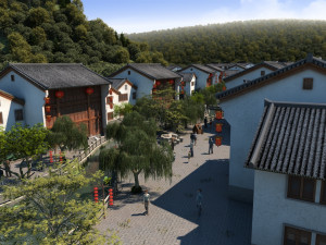 ancient town Model 3D