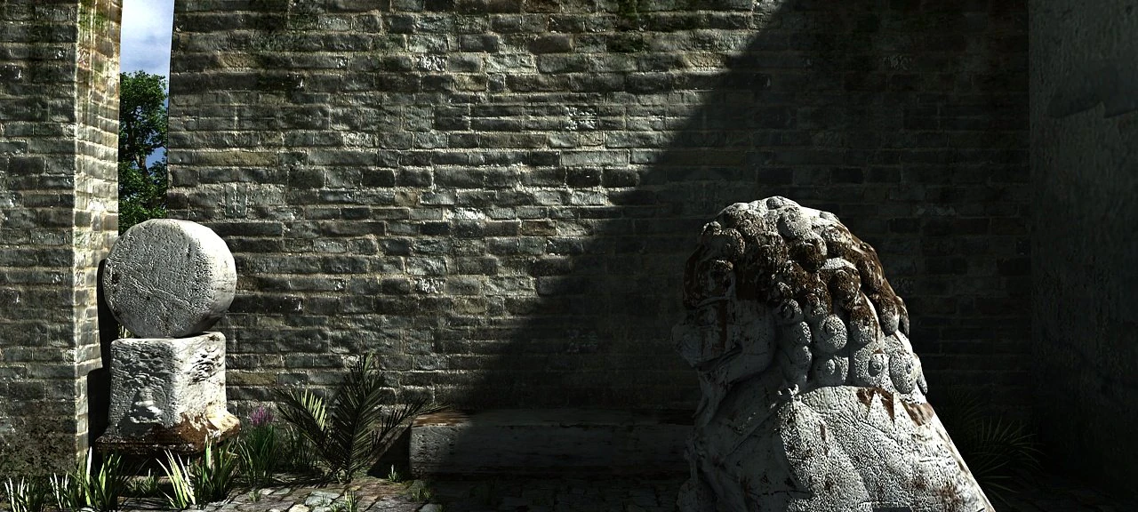 stone lion 3D Model .c4d .max .obj .3ds .fbx .stl .blend 