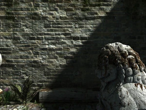 leone di pietra Modello 3D