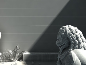 stone lion 3D 模型