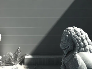 stone lion 3D Model