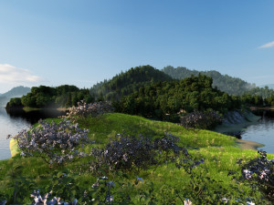 lake 3Dモデル